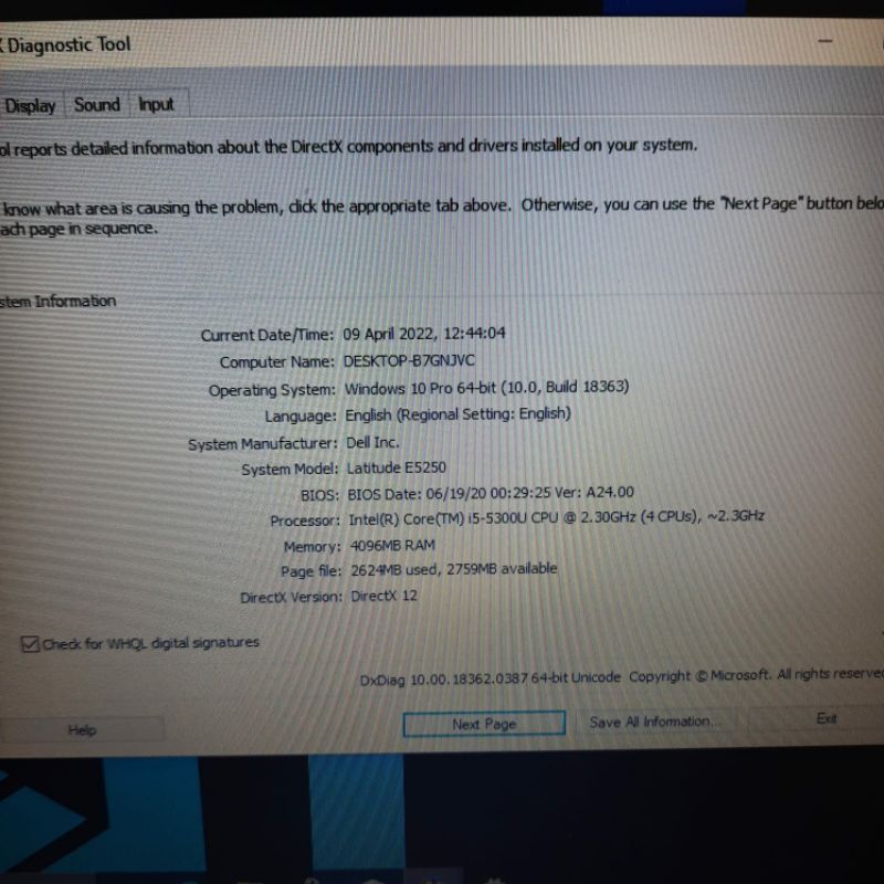 Laptop Ultrabook Dell Latitude E5250 Cor i5-5300U Ram 4GB SSD 256GB Keyboard backlight windows 10 Desain body slim Ringan