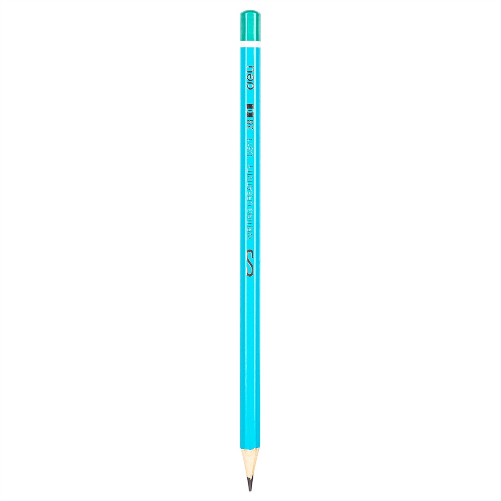 HAPPY TIME DELI PENSIL KAYU 2B EU51100 SCRIBE GRAPHITE ANEKA WARNA PENCIL ALAT TULIS UJIAN SEKOLAH KANTOR