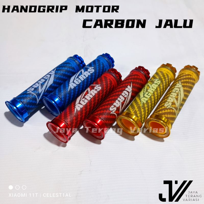 Handgrip Carbon Jalu Import /Handgrip Motor Honda/handgrip Carbon jalu PCX NMax /Beat/Vario