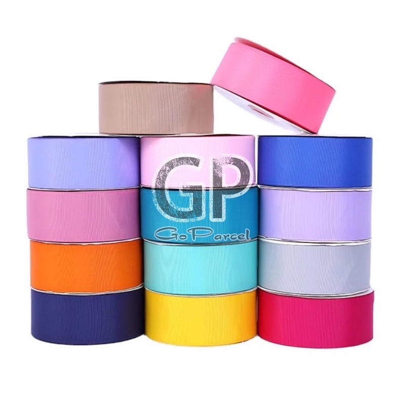 ( Rol 20 Yard ) PITA GROSGRAIN POLOS 1.5 IN ( 4 CM ) - GIFT RIBBON GROSSGRAIN PITA KADO POLYESTER 40MM