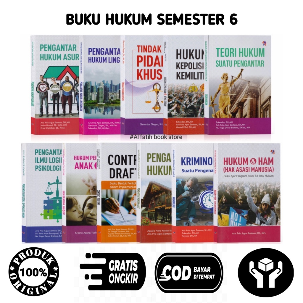 BUKU HUKUM SEMESTER 6 PENGANTAR HUKUM ADAT HUKUM DAN HAM HUKUM KEPOLISIAN & KEMILITERAN PENGANTAR HU