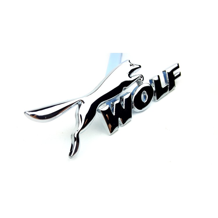 1 x Metal Wolf Logo Car Rear Side Emblem Badge Sticker Decal For Ford Focus