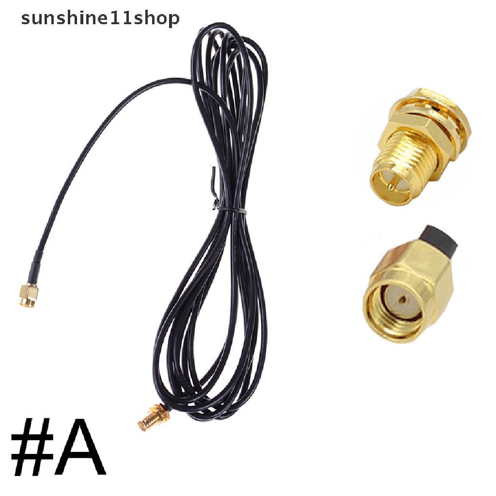 Sho Kabel Adapter Konektor Pigtail Coaxial SMA Male Ke Female Panjang 10M