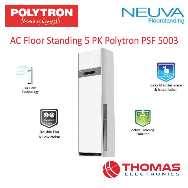 AC Floor Standing 5 PK Polytron PSF 5003 / Polytron AC Floor Standing GARANSI RESMI