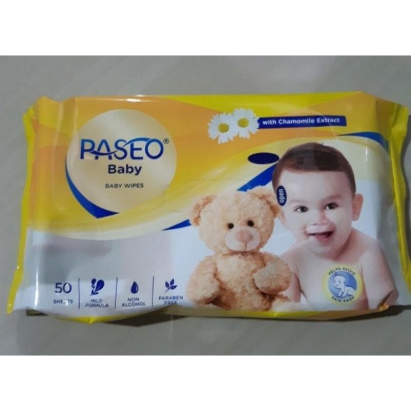 Paseo Baby Wet Wipes 50 Sheets