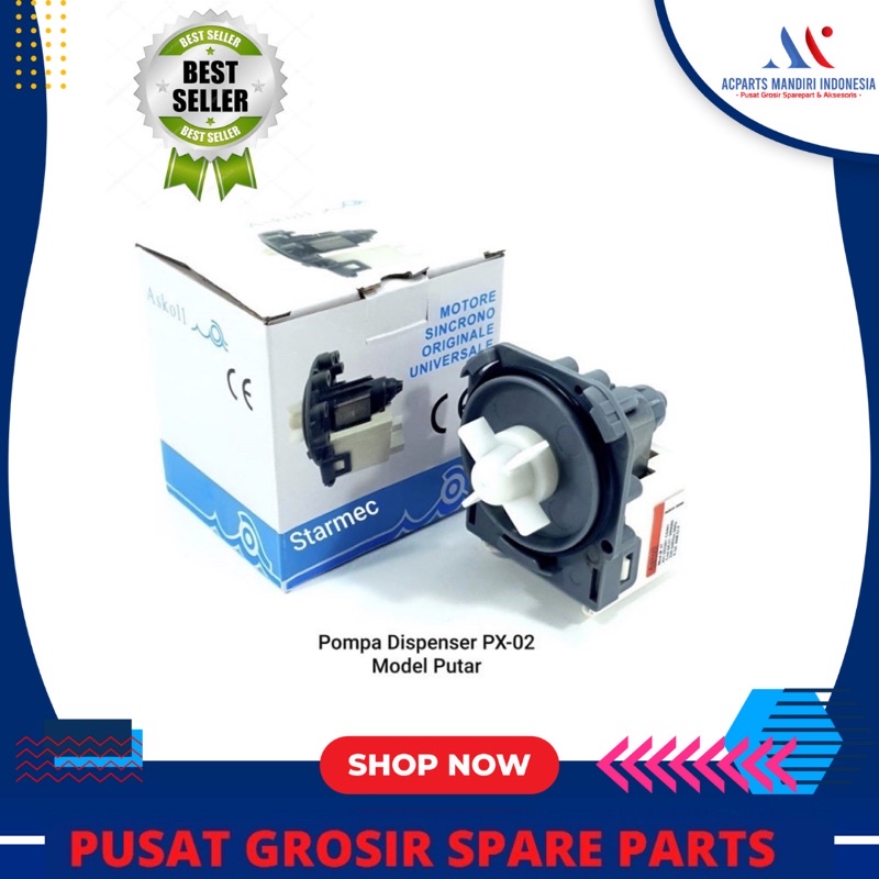 Motor drain pump mesin cuci Multi universal ASKOLL