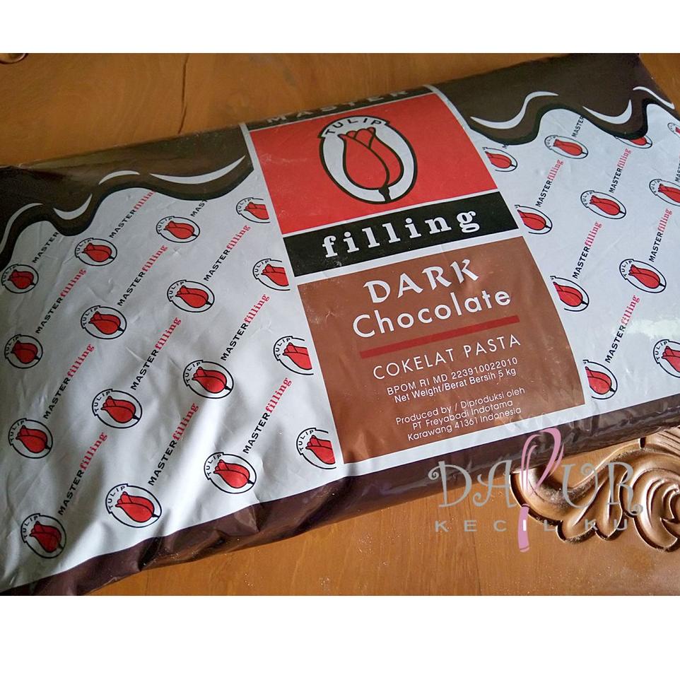 

Super Promo--Choco filling Tulip 500 gram repack Dark cokelat fiiling pasta 500gr / coklat filling