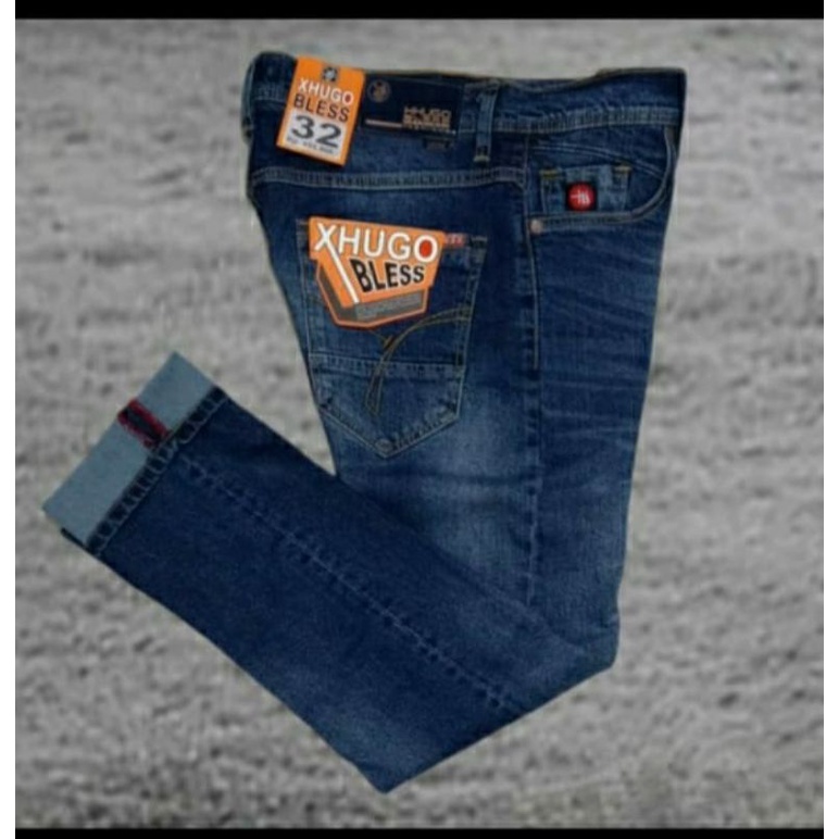 JEANS PANJANG PRIA ORIGINAL//CELANA JEANS DENIM PRIA//CELANA PANJANG PRIA ORIGINAL XHUGO BLESS//CELA