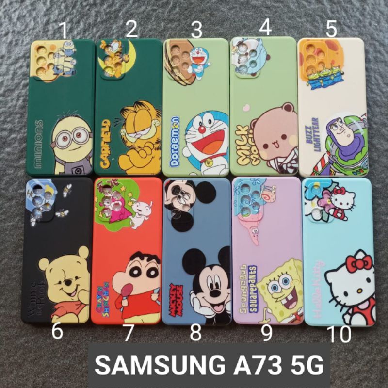 Case gambar Samsung A73 5G motif cewek soft softcase softshell silikon cover casing kesing housing