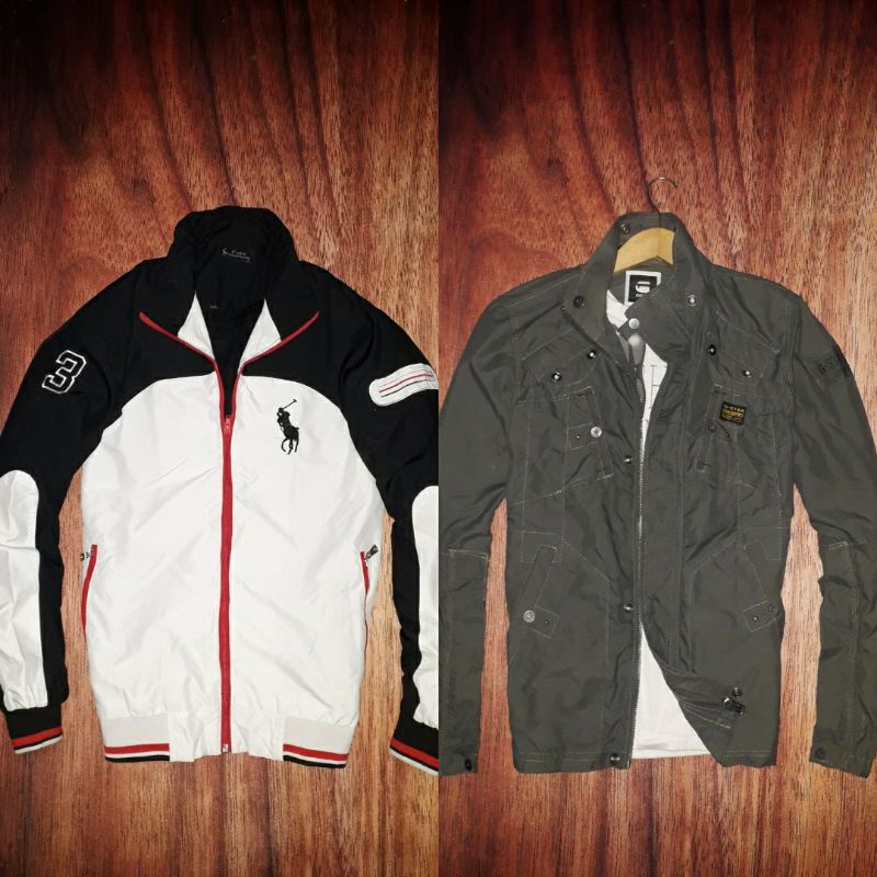 2 jaket keren polo g star raw second original