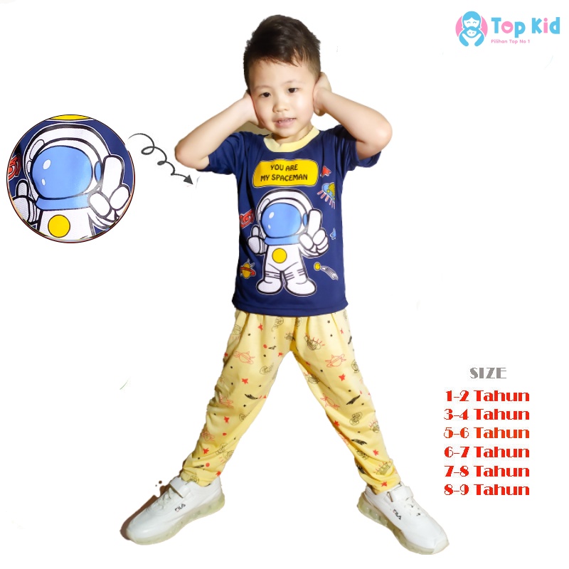 Top Kid Setelan Baju Anak Laki-Laki Celana Panjang Umur 2-9 Tahun 016