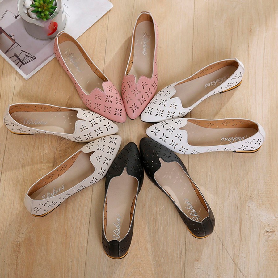 SEPATU WANITA FLAT SHOES LASER