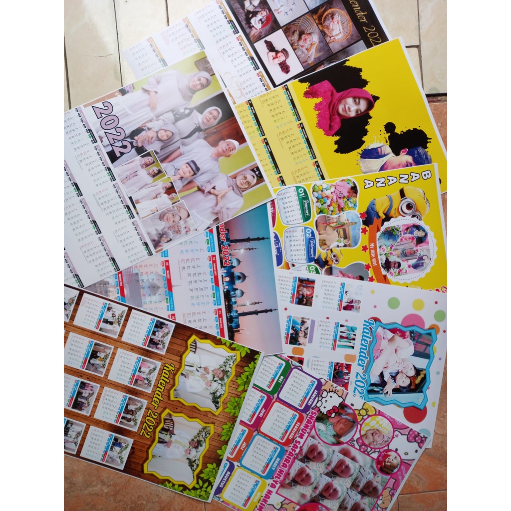 

[COD] KALENDER DINDING POSTER 2022 KARAKTER UNICORN CUSTOM FOTO & NAMA MURAH CETAK CEPAT