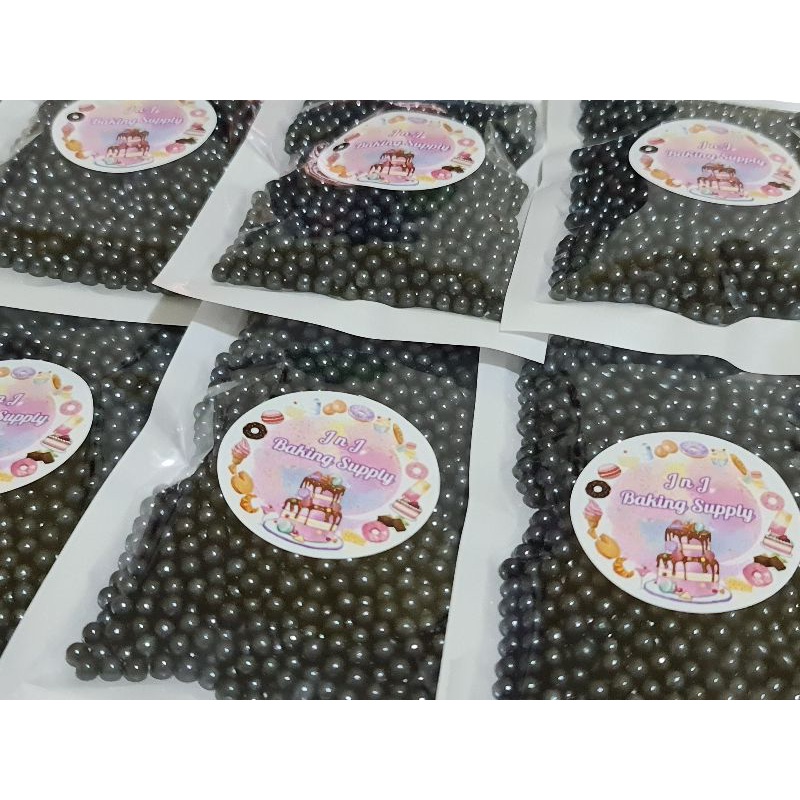 

trimit sprinkle hiasan kue bolah hitam 4mm