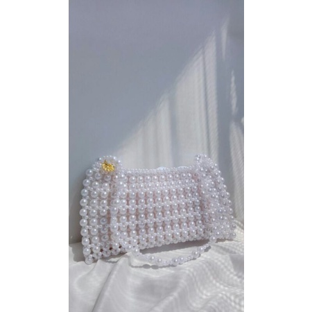 Pearl White Sling Bag / Tas Mutiara / Pearl Bag