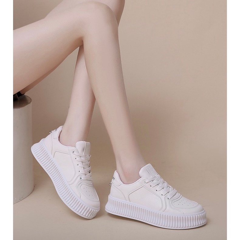 AVANCEID 1913 Sepatu Sneakers Wanita Sekolah Olahraga Sport Putih Import