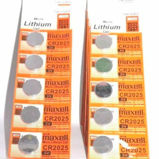 Baterai Maxell 2025 Baterai Jam Digital Baterai Original Maxell 2025- Harga Per Pcs