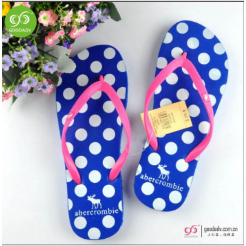 SANDAL JEPIT WANITA MOTIF POLKADOT