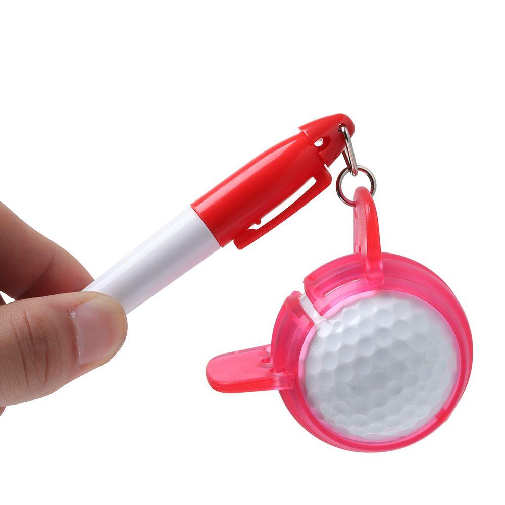 Suyo 1 Set Cetakan Penanda Bola Golf 360 Derajat 3 Warna Bahan Plastik
