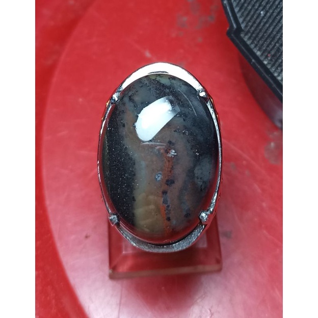 Natural Badar Besi Kebumen 016 bukan pirus pancawarna lumut