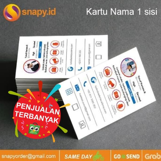

Cetak Kartu Nama Termurah 1 sisi snapy90 Ayo Order