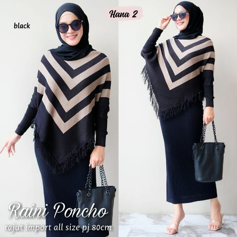 RAINI PONCHO RAJUT