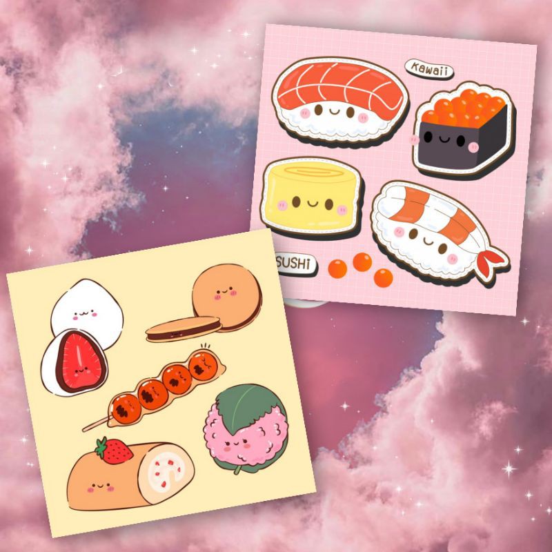 

stiker aesthetic sushi tumblr cute by giftproject.id