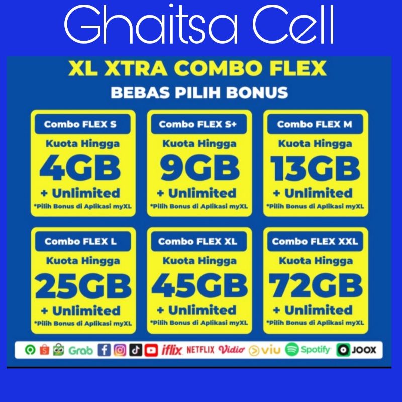 Paket Data XL Xtra combo flex