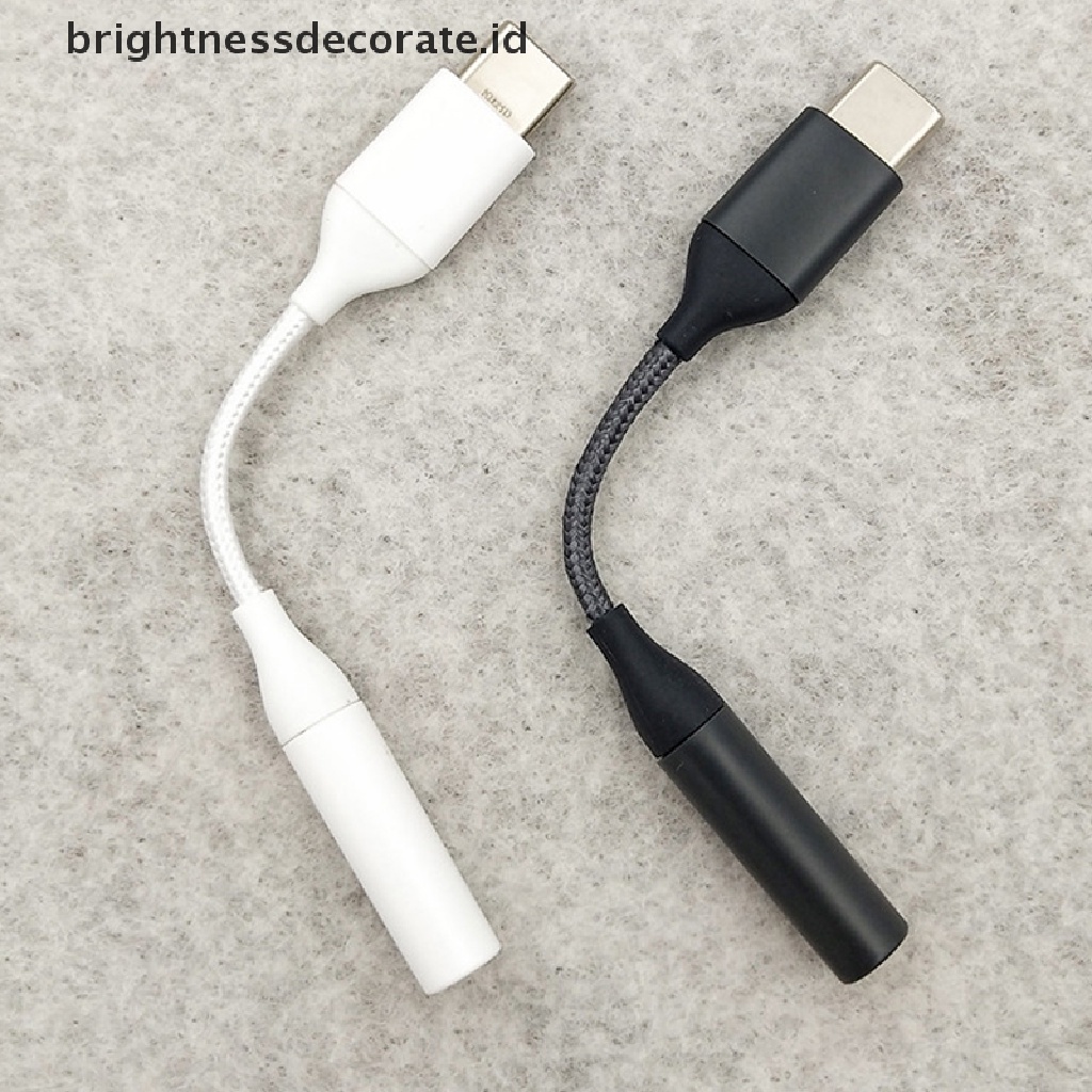 (Birth) Kabel Adapter Usb Tipe-C Ke Jack Audio Aux 3.5mm Untuk Headphone / Earphone