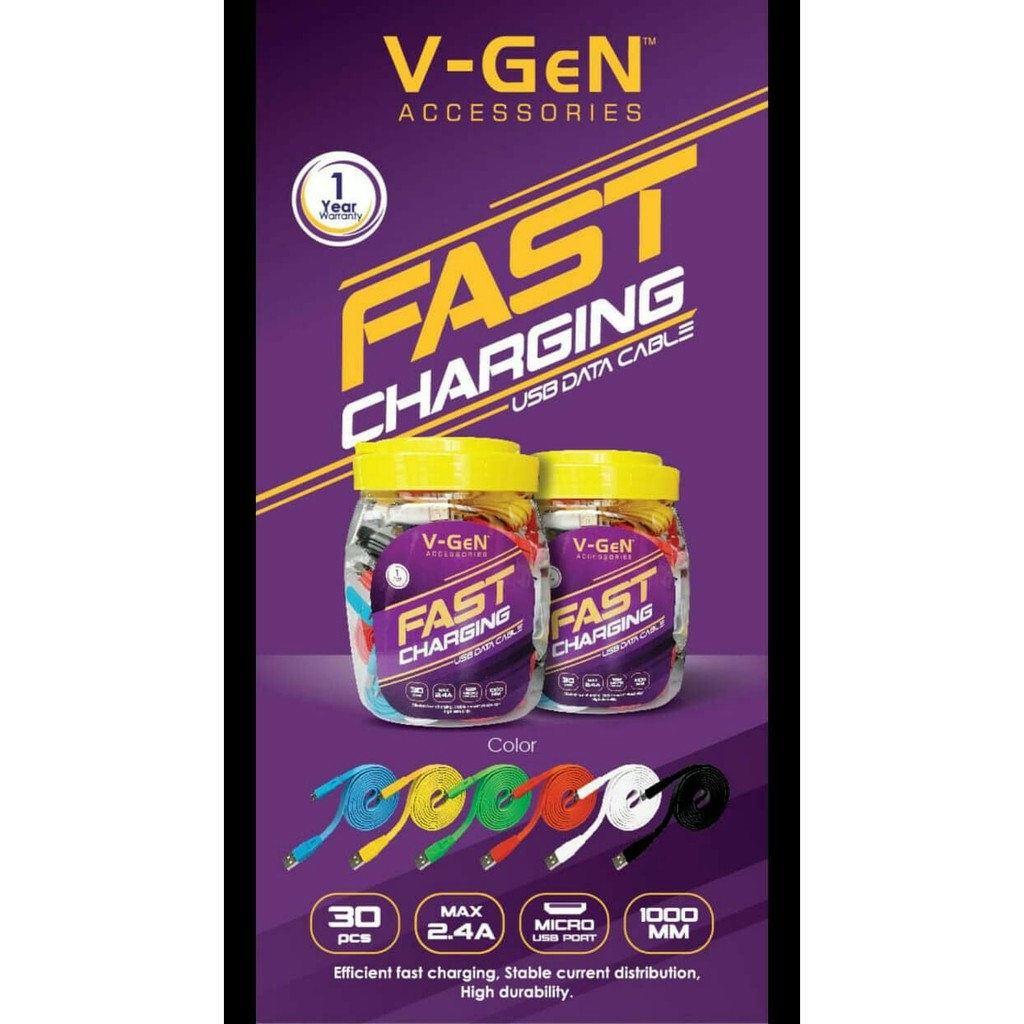 A*    V-GeN Micro-USB Cable FAST CHARGING 1m
