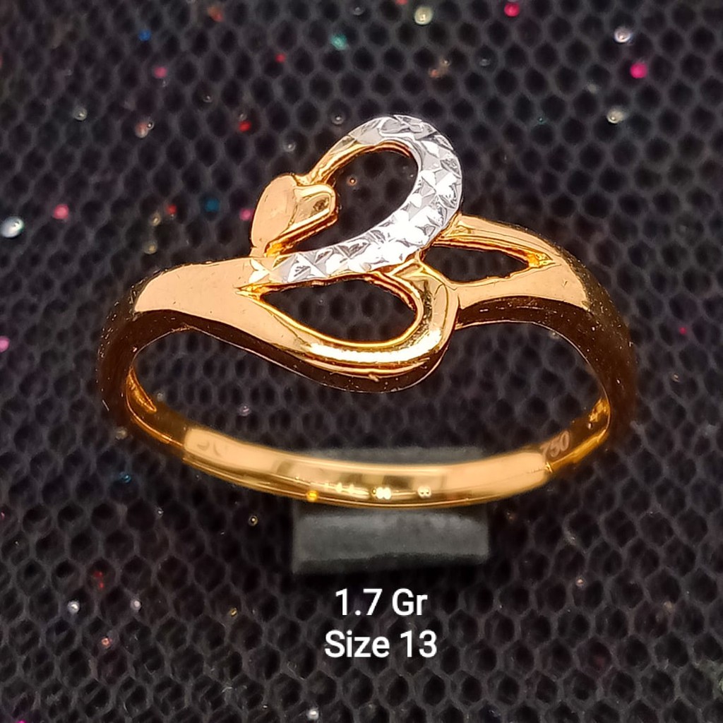 New Cincin Emas 17 K - 1.7 gr Kadar 750 - 2602