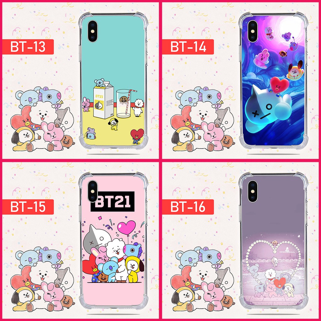 Softcase BT21 Phone 6 6S 6Plus 6S Plus iphone 7 8 7 plus 8 plus X XS XR xs max Iphone 11 pro max 12 mini 12 pro max 13 mini 13 14 pro max