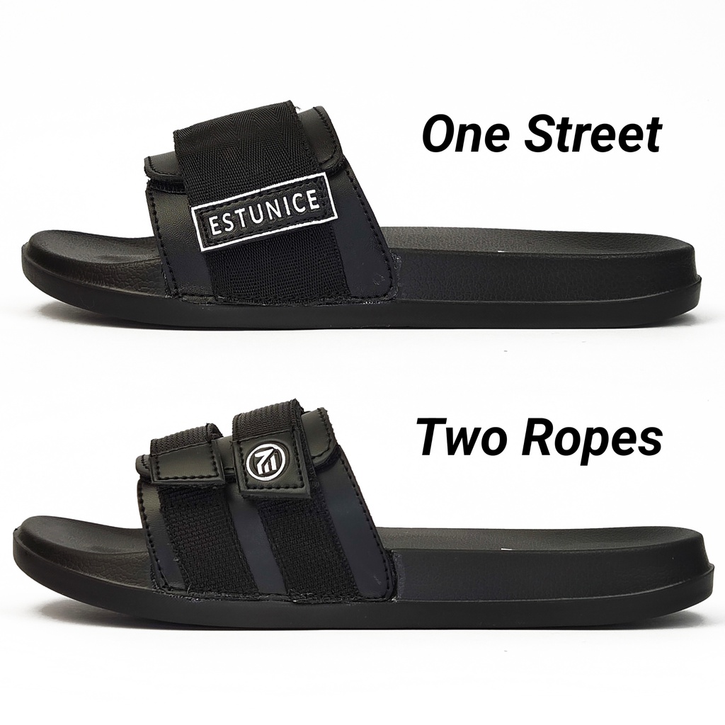 Sendal Slop Pria Sandal Slip On Pria - Two Ropes