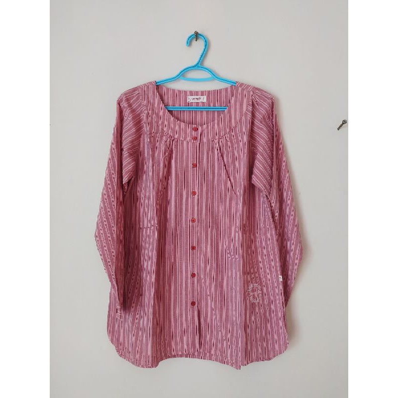 Blouse Corniche 100% ORI Stripe Redberry
