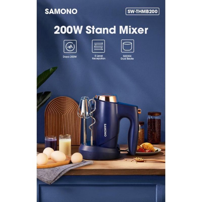 Samono SW-THMB200 Hand Mixer Stand Mixer Stainless SUS304