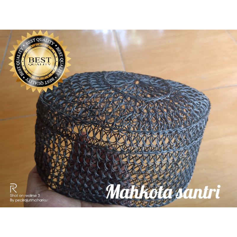 peci rotan Hitam full