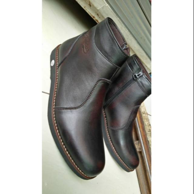 Sepatu boots chelsea kulit casual sleting ll sepatu boots chelsea brown ll sepatu chelsea pria