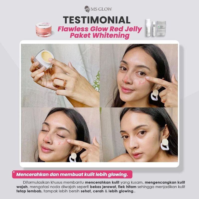 Paket wajah Ms glow,cream ori ms glow