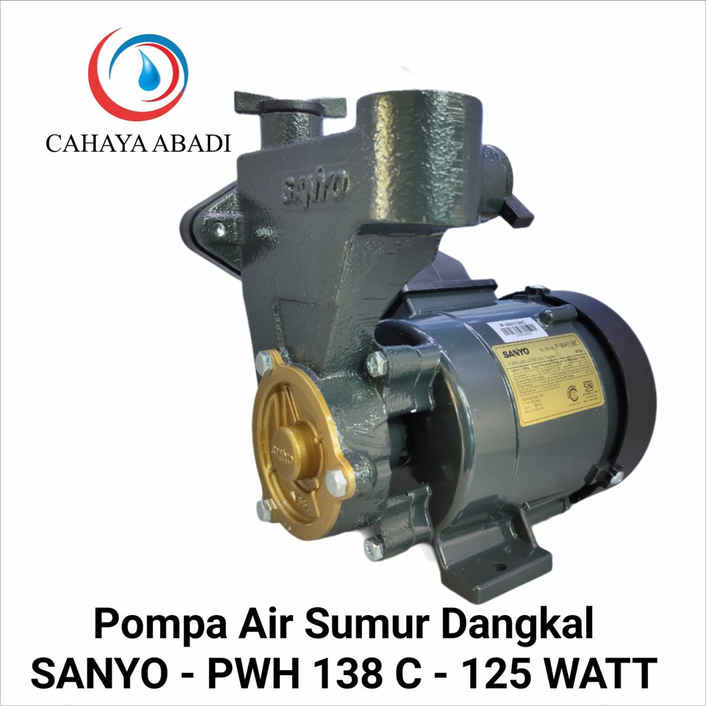 Jual POMPA AIR SANYO - PWH 138 C - 125 WATT - MANUAL Indonesia|Shopee