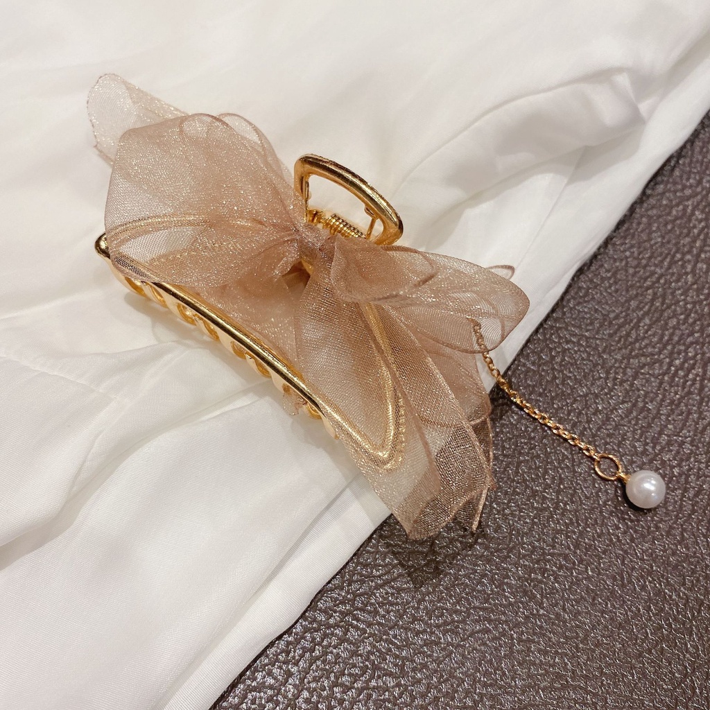 Jepitan Rambut JEDAI TASSEL Kristal Mutiara Berlian Diamond  Korea Fashion Jepitan Klip Aksesoris Cewek Hair Pin Clip Claw Wanita Cewek