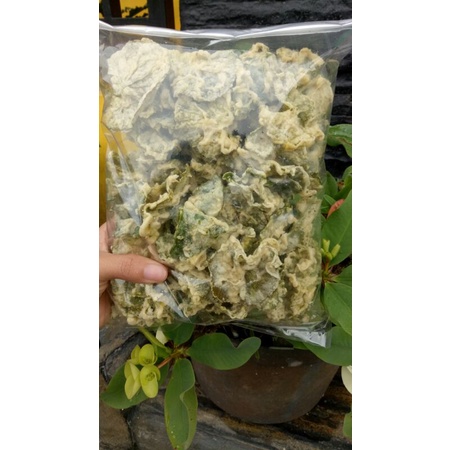 

keripik daun pegagan/keripik rendeng 250gram