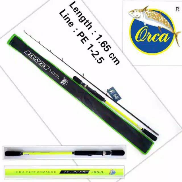Joran Light Jig Jigging Orca Ignis 165 Carbon Solid Terbaik