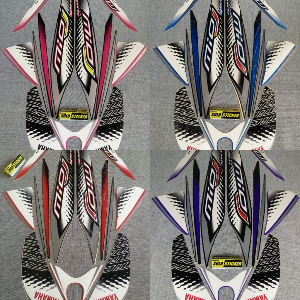 Bisa Cod Striping Sticker Standar Yamaha Mio J 2013 Shopee