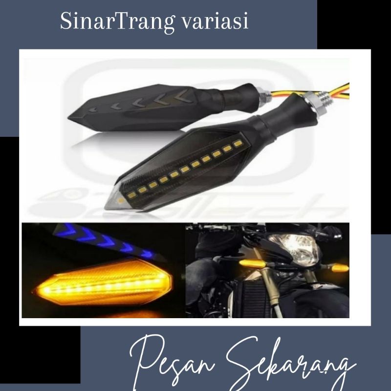 Lampu sen LED running - lampu sen running 2 warna