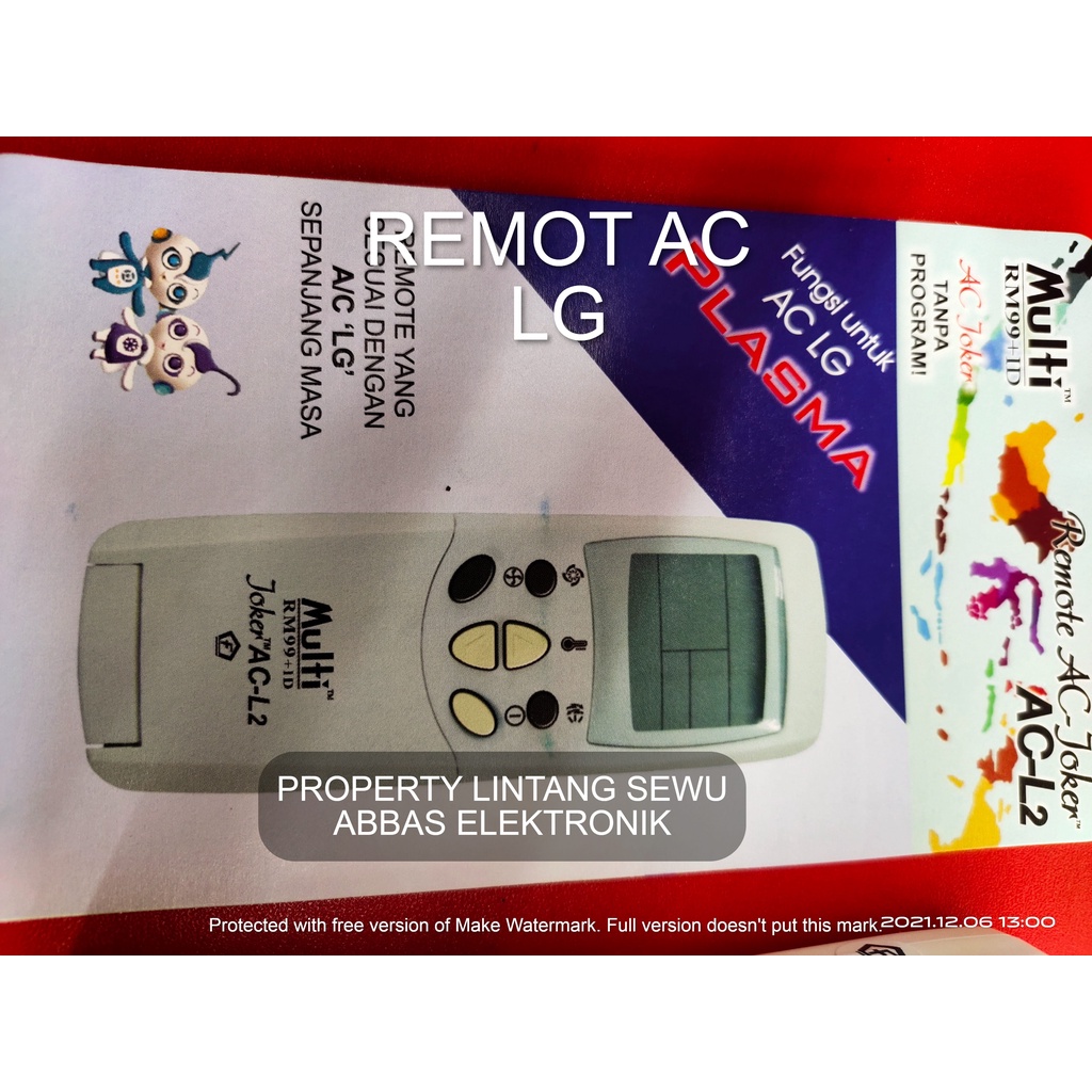 REMOT AC LG REMOT CONTROL AIR CONDITIONER LG