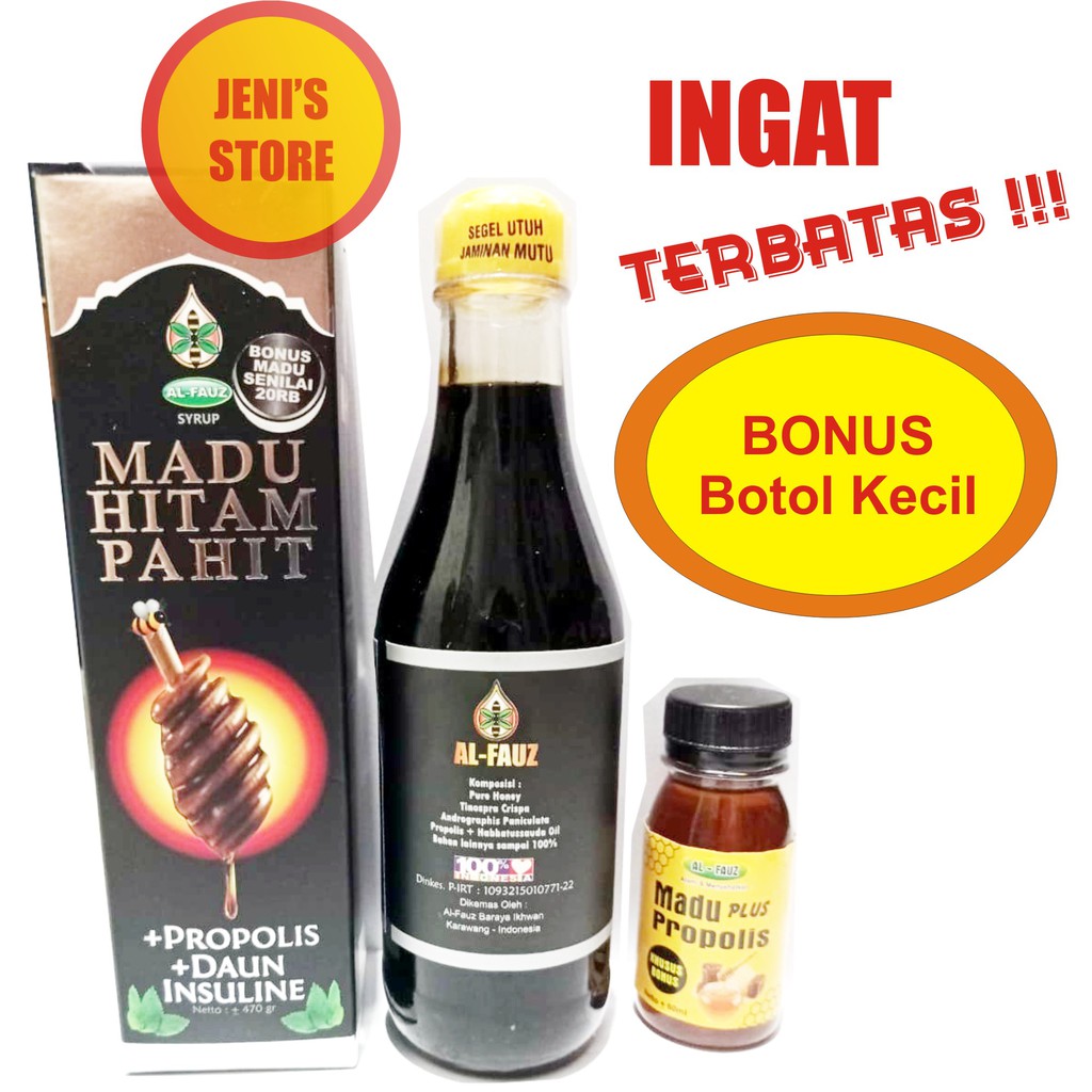 

Madu Pahit AL FAUZ (Propolis, Daun Insuline)