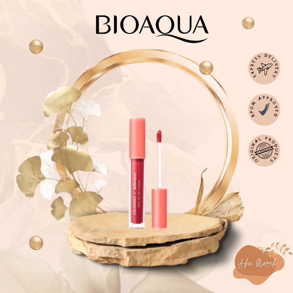 ✨ AKU MURAH ✨BIOAQUA X Colorkey Stay On Lip Cream