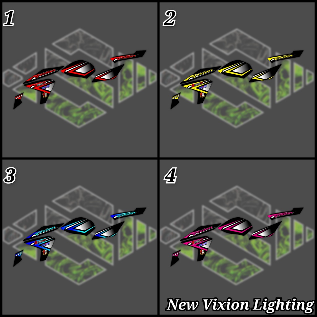 List Stiker Motor Striping Variasi New Vixion Lighting Semifull / Stiker Variasi New V-ixion 2013
