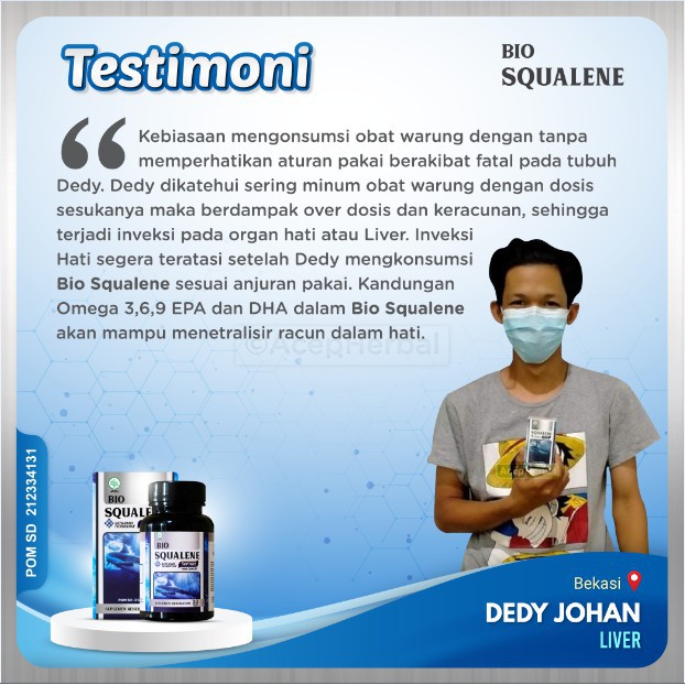 Obat Liver Kronis, Kanker Hati, Stadium A B C D, Sirosis, Peradangan Hati, Hepatitis, Penyakit Kuning, Kanker Hati Anak, Kanker Pembuluh Darah, Hati Bengkak - Bio Squalene Asli 100% Original