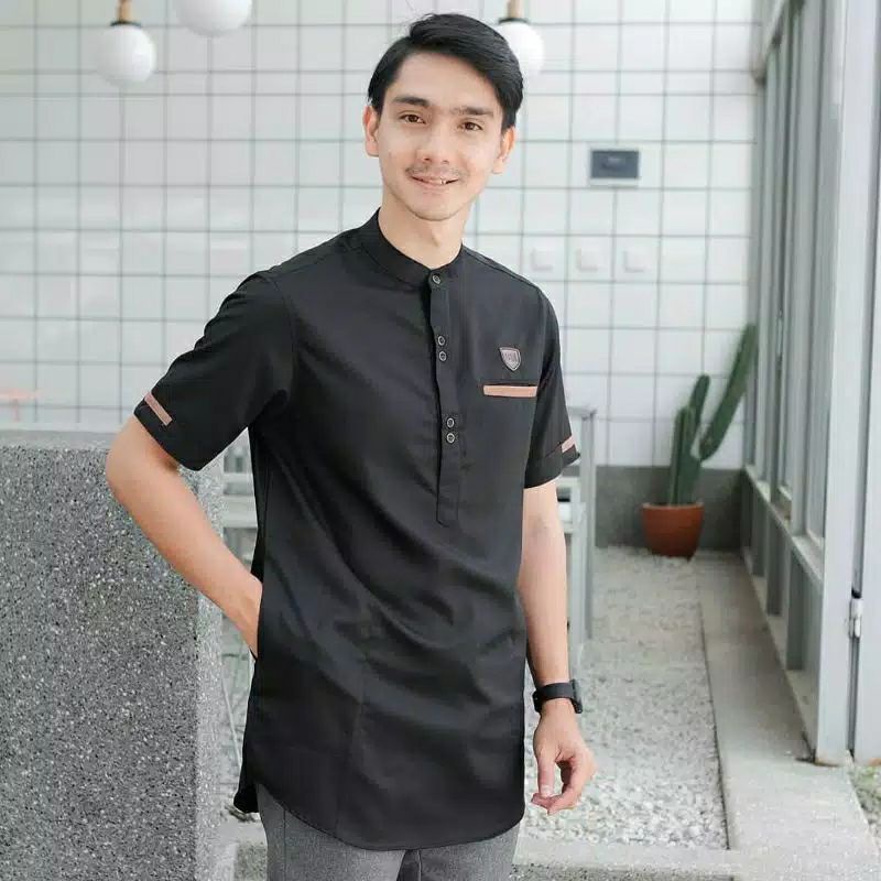 Baju Koko Dewasa /Kurta Pakistan/ Lengan Pendek Premium Syubanul Muslimin